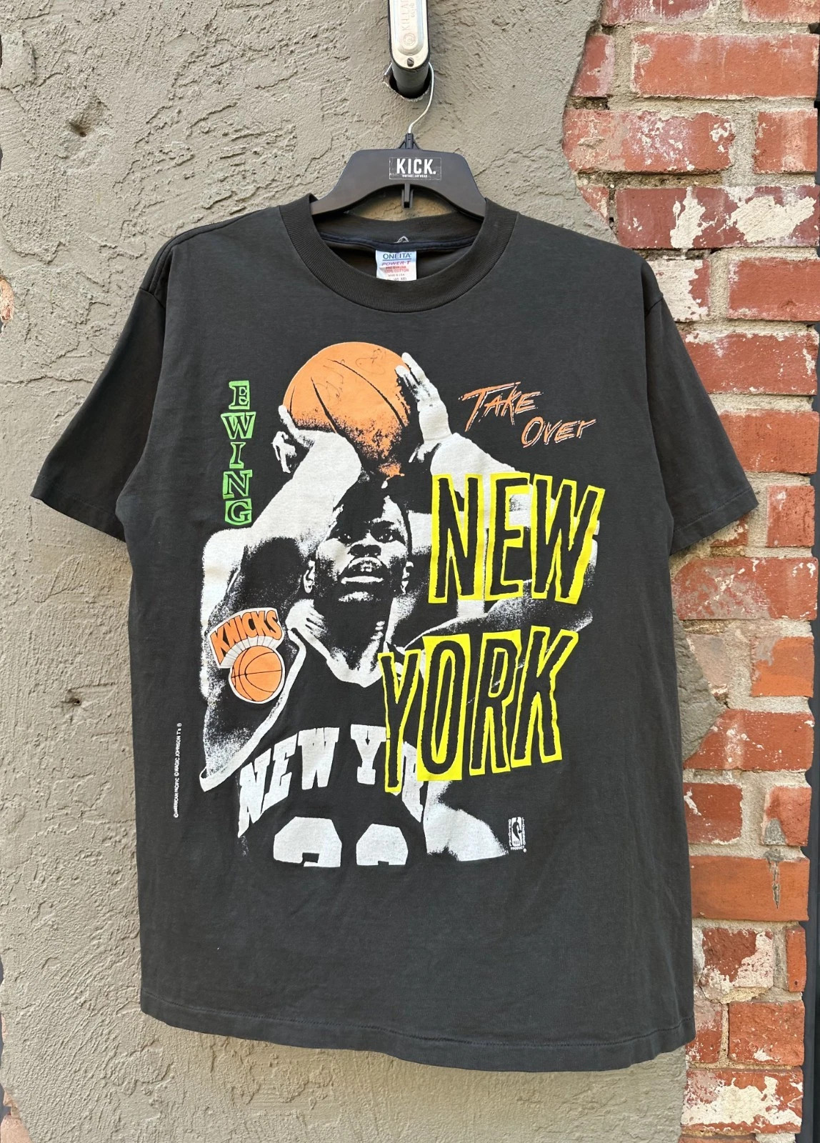 Chalamet Wore Vintage NY Knicks Patrick Ewing Auto Magic Johnson Tee Shirt | eBay | eBay US