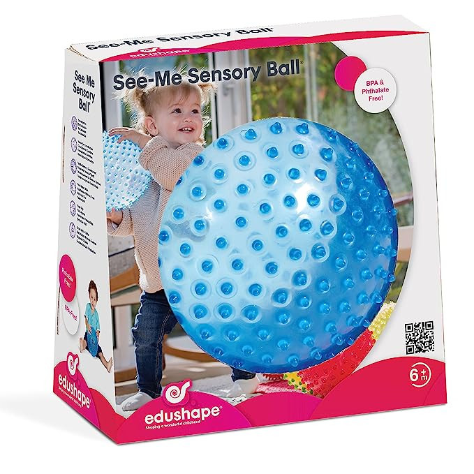 Edushape The Original Sensory Ball for Baby -7” Transparent Primary Color Baby Ball that Helps ... | Amazon (US)