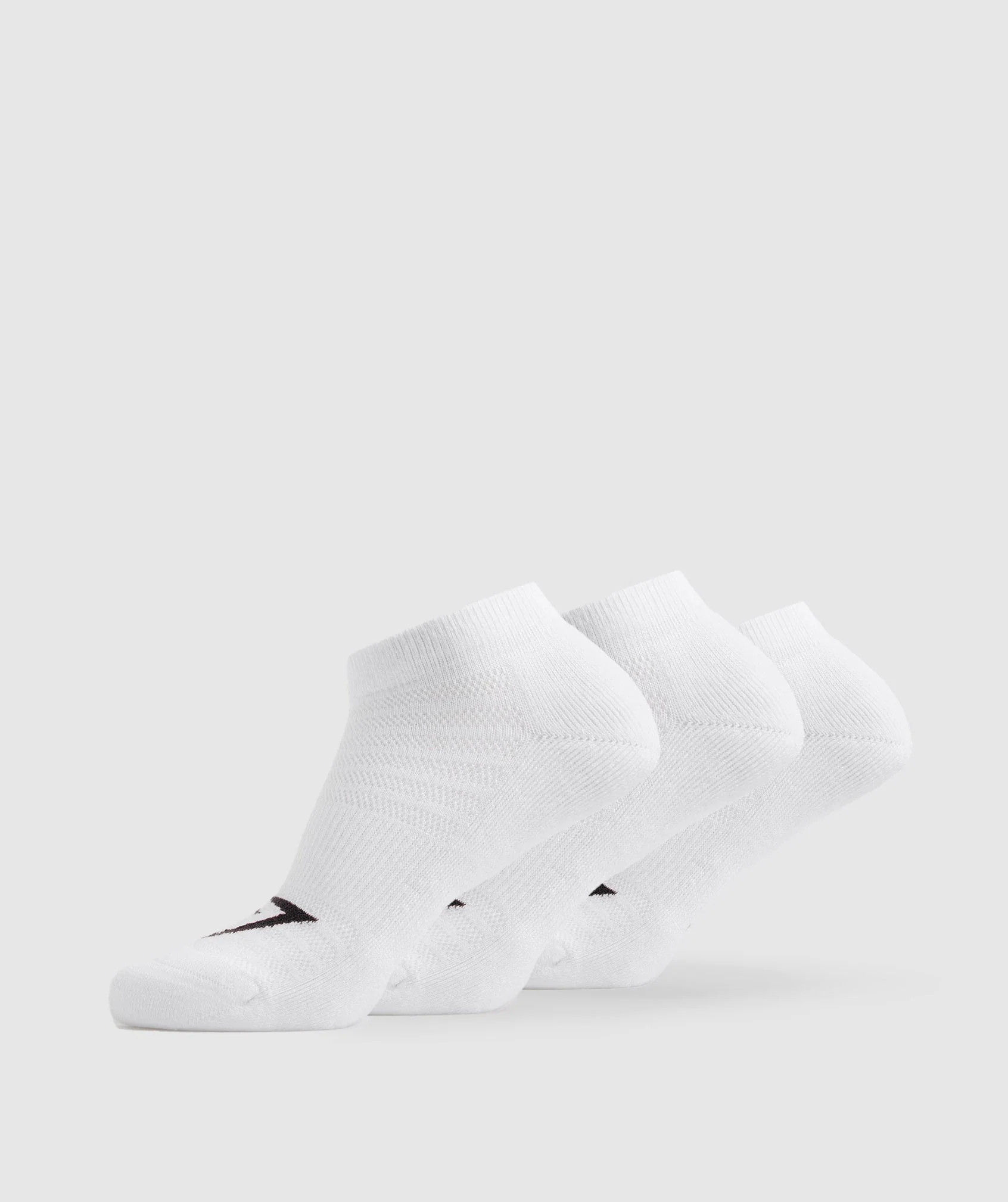Gymshark Ankle Socks 3pk - White | Gymshark US
