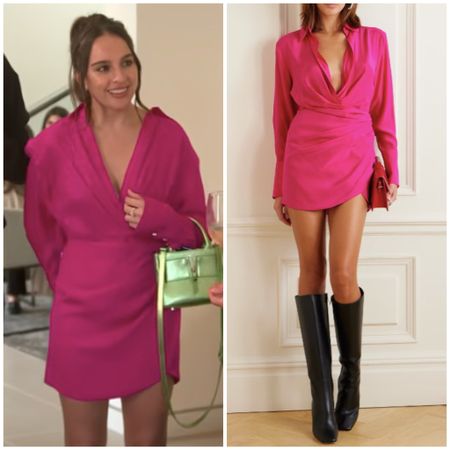 Alexia Umansky’s Pink Shirt Dress on Buying Beverly Hills Season 2 Episode 8 Fashion 