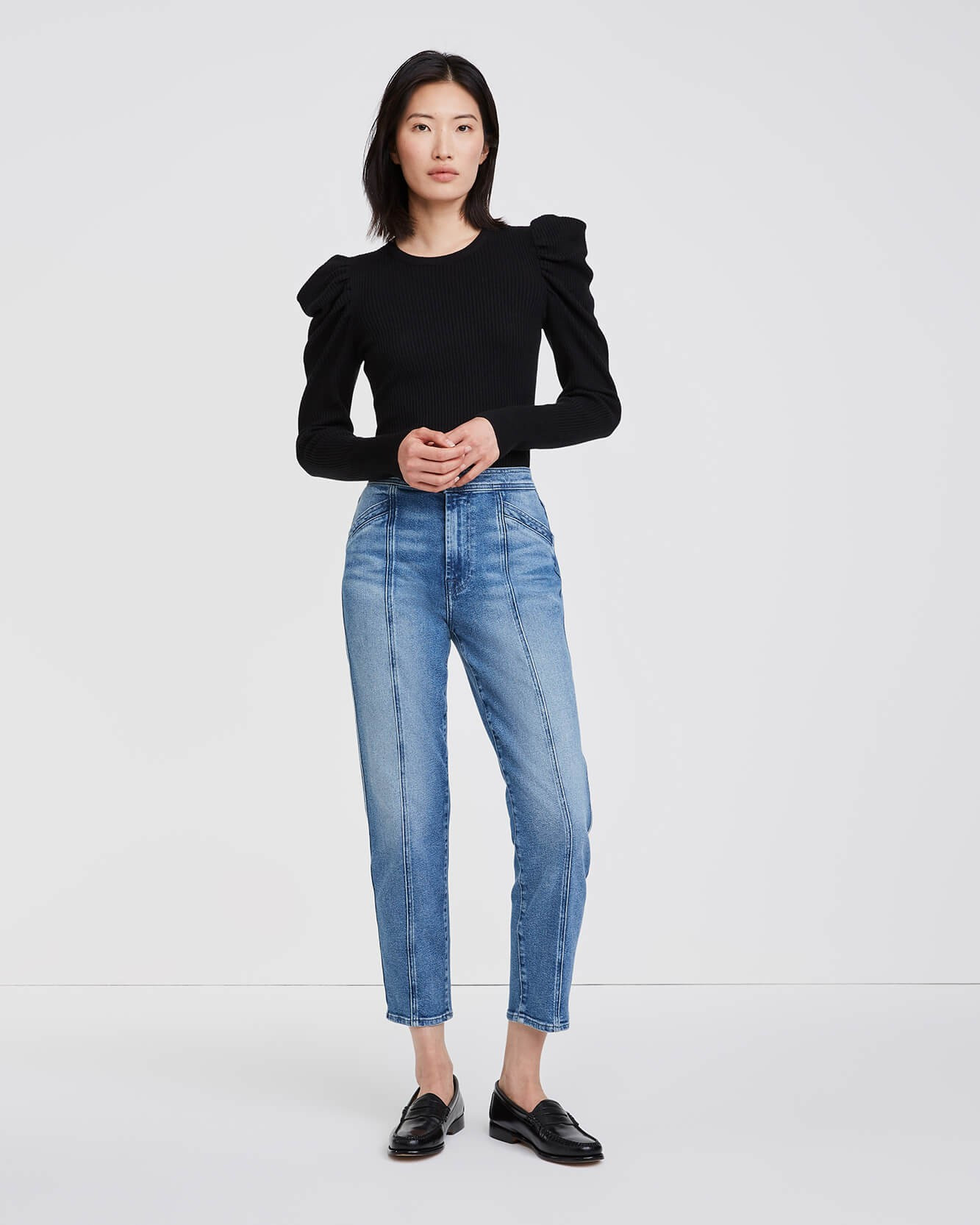 Luxe Vintage Trapunto Seam Jean In Adelphi | 7 For All Mankind