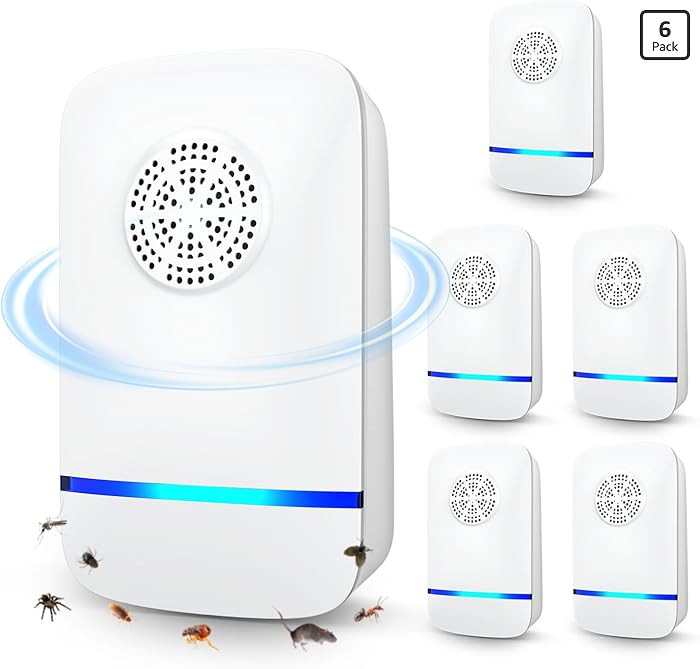 2026 Upgrade Ultrasonic Repeller & Insect Indoor Repeller 6 Pack, Plug-in Pest Control for Mice, ... | Amazon (US)