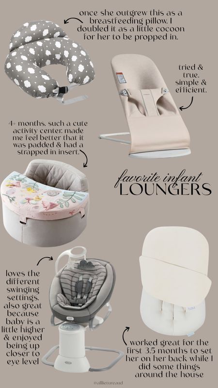 Favorite infant loungers. Neutral, chic & v practical.

Once bb girl outgrew the breastfeeding pillow I laid a plush blanket over it & created a little cocoon for her to be propped up and lounge in. 

#LTKGiftGuide #LTKkids #LTKbaby