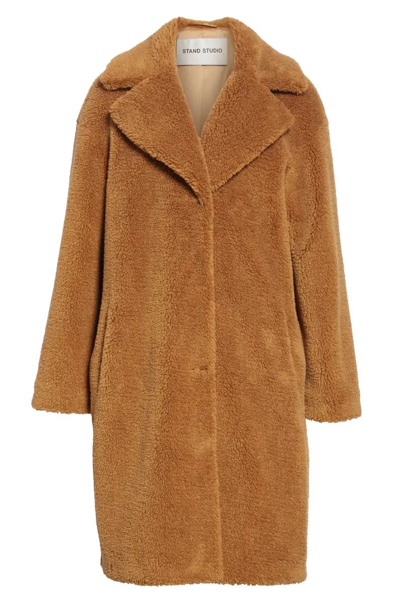 Camille Teddy Faux Fur Cocoon Coat | Nordstrom