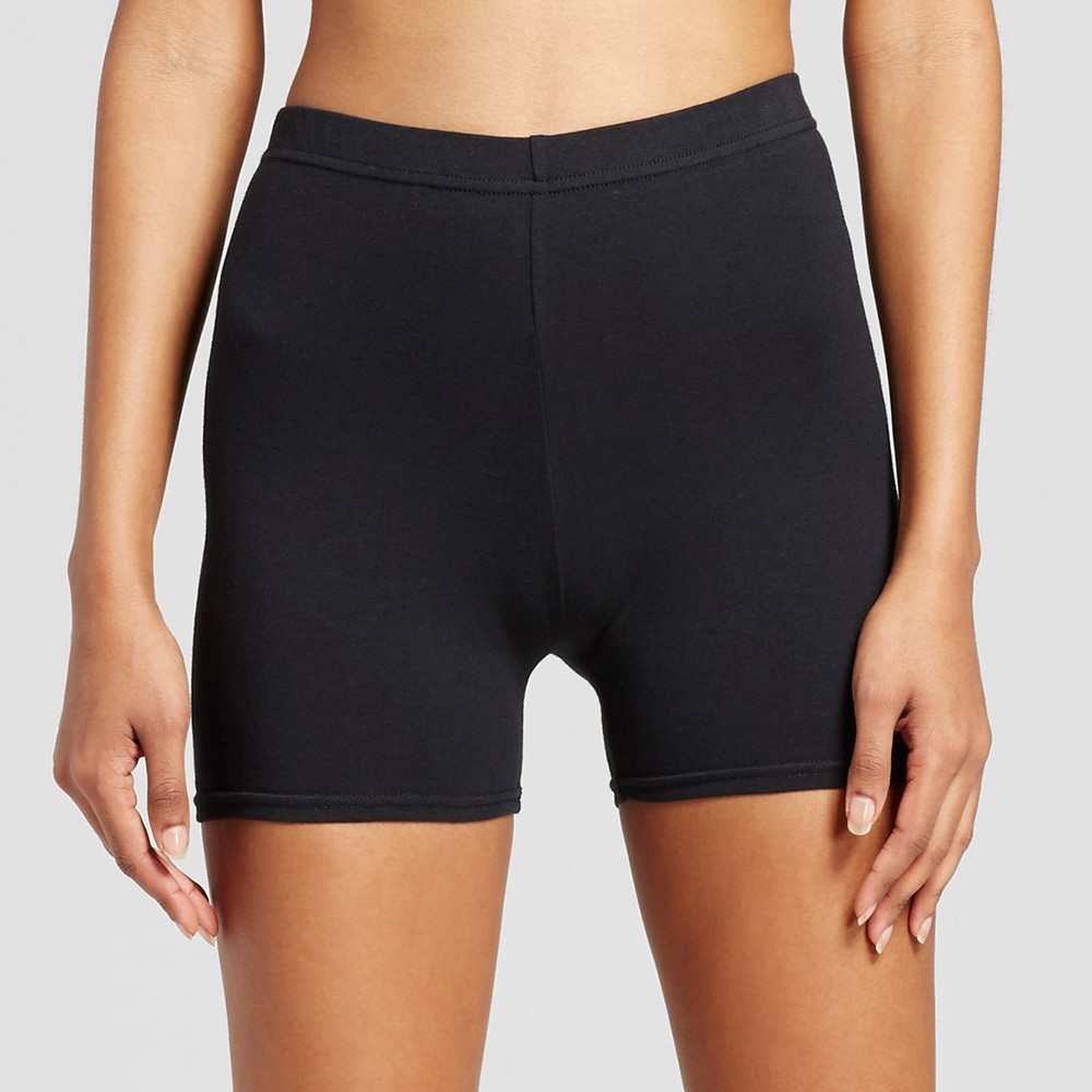 Women's Solid Jersey Biker Short - Xhilaration - Black M | Target