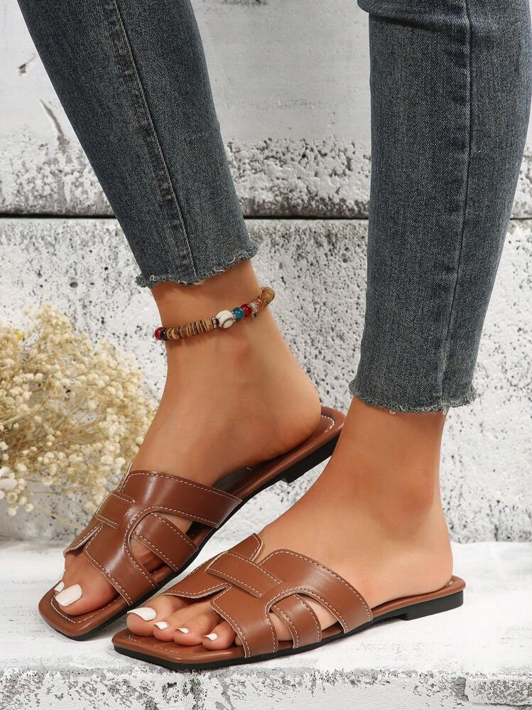 Slippers Sandals Women's Stylish & Comfortable Flat Sandals For Summer | SHEIN