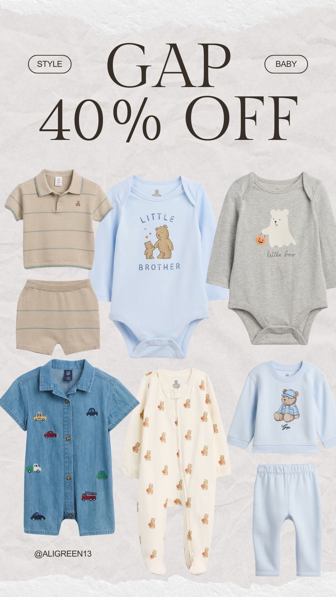 Gap baby 40% off

#LTKootd #LTKSaleAlert #LTKBaby