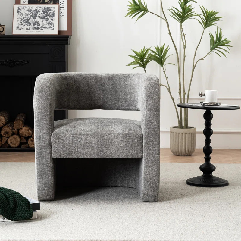 Sinel Upholstered Accent Barrel Armchair | Wayfair North America