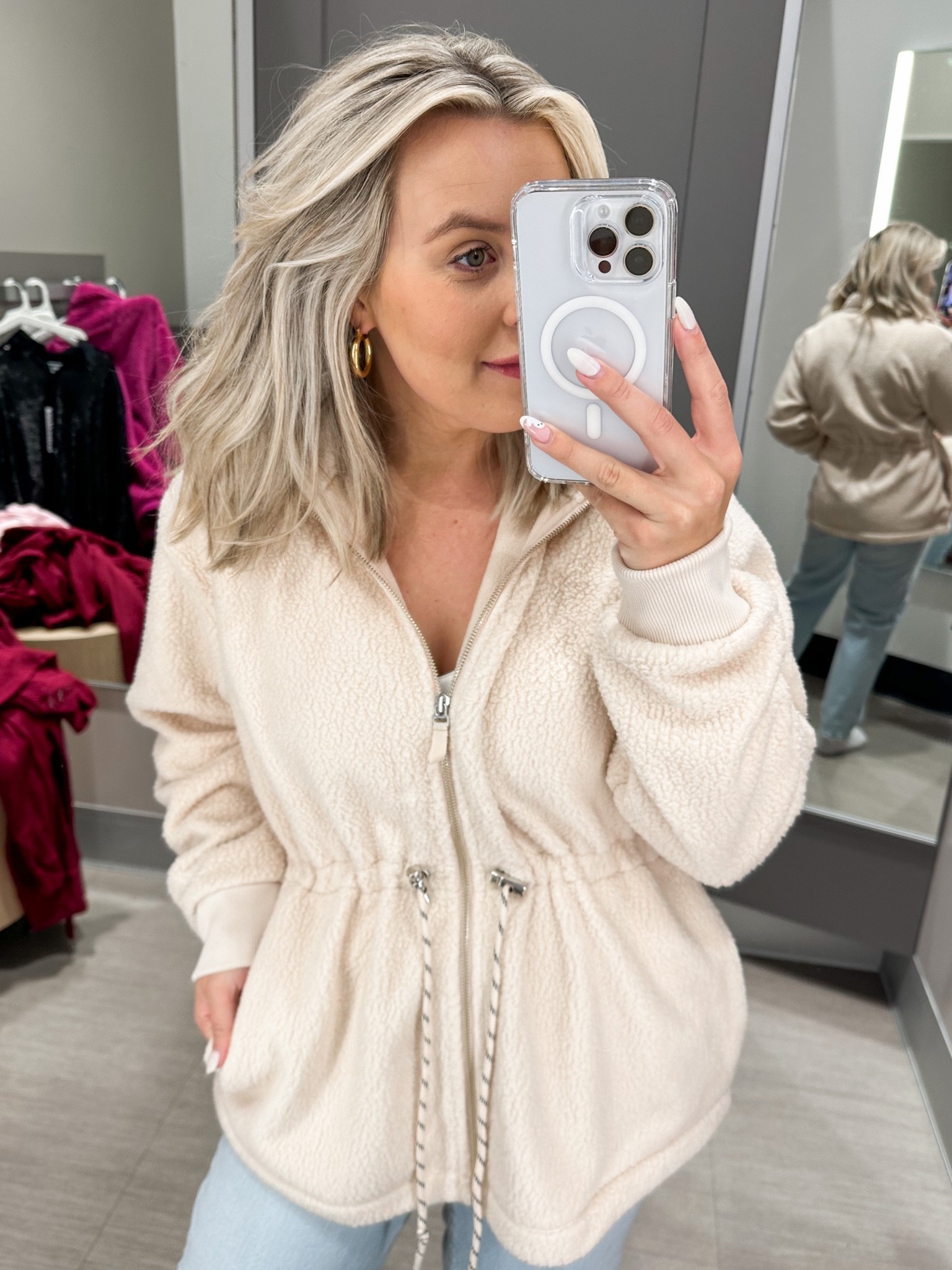 Women’s cream target fleece jacket.under $40. True to size. #falloutfits

#LTKSeasonal #LTKunder50