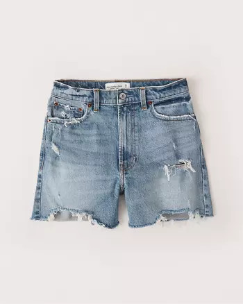 High Rise 4 Inch Mom Shorts | Abercrombie & Fitch US & UK