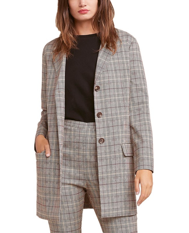 Ex Boyfriend Plaid Blazer | PRIVILEGE CLOTHING