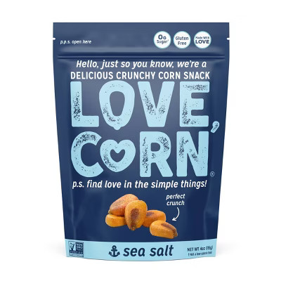 LOVE, CORN Sea Salt Crunchy Corn - 4oz | Target