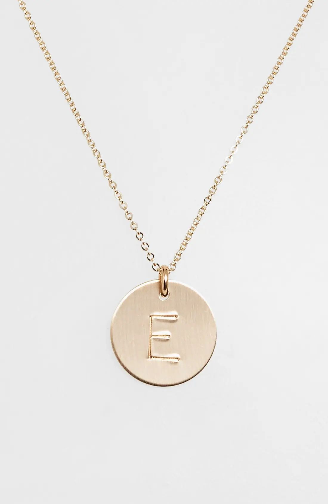 14k-Gold Fill Initial Disc Necklace | Nordstrom