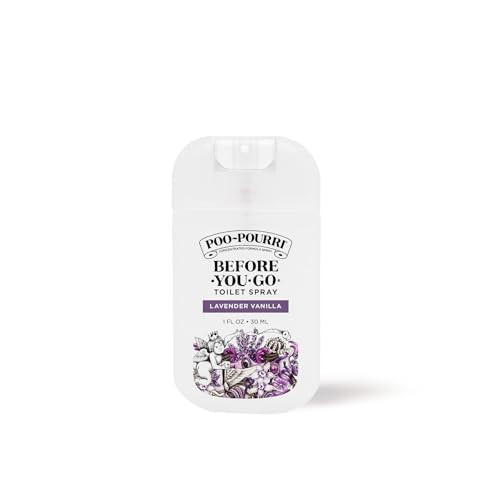 Poo-Pourri Before-You-Go Toilet Spray, Lavender Vanilla, 1 Fl Oz Pocket Travel Size - Lavender, Vanilla and Citrus | Amazon (US)