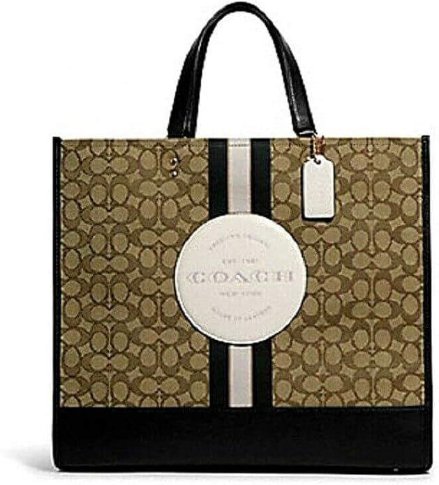 COACH Women's Dempsey 40 in Signature Jacquard with Patch Tote Bag | Amazon (US)