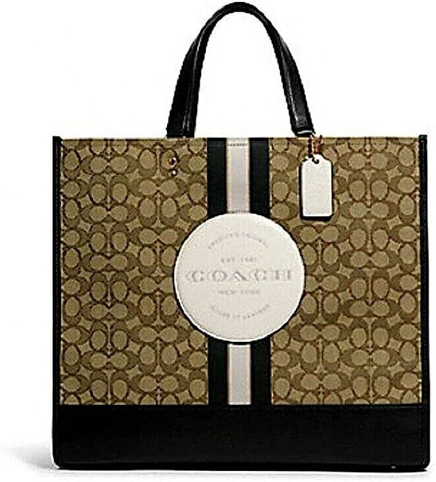 COACH Women's Dempsey 40 in Signature Jacquard with Patch Tote Bag | Amazon (US)