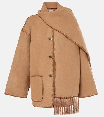 Giacca con sciarpa in misto lana | Mytheresa (IT)