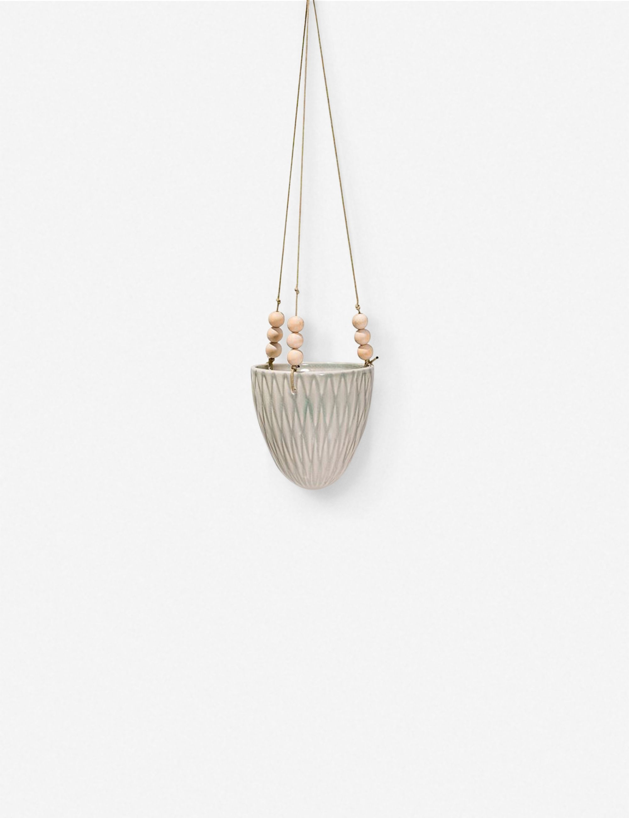 Riley Hanging Planter, Cream | Lulu and Georgia 