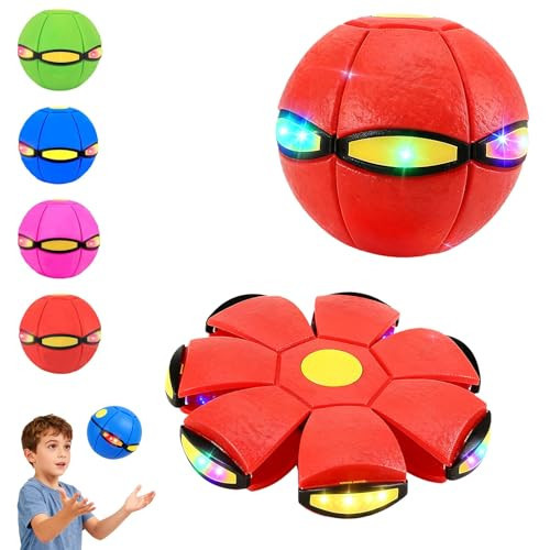 Dual-Form Magic Metaball & Flying Saucer - Switchable Bouncing Ball Toy with 6 Led Lights for Kids - Magic Bounce Pop up Light up Ball Parent-Child Interaction - for Indoors & Outdoors Play | Amazon (US)