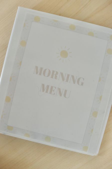 Morning menu- suns ☀️ #homeschoolmenu #homeschoolmorningmenu #homeschoolmusthaves 