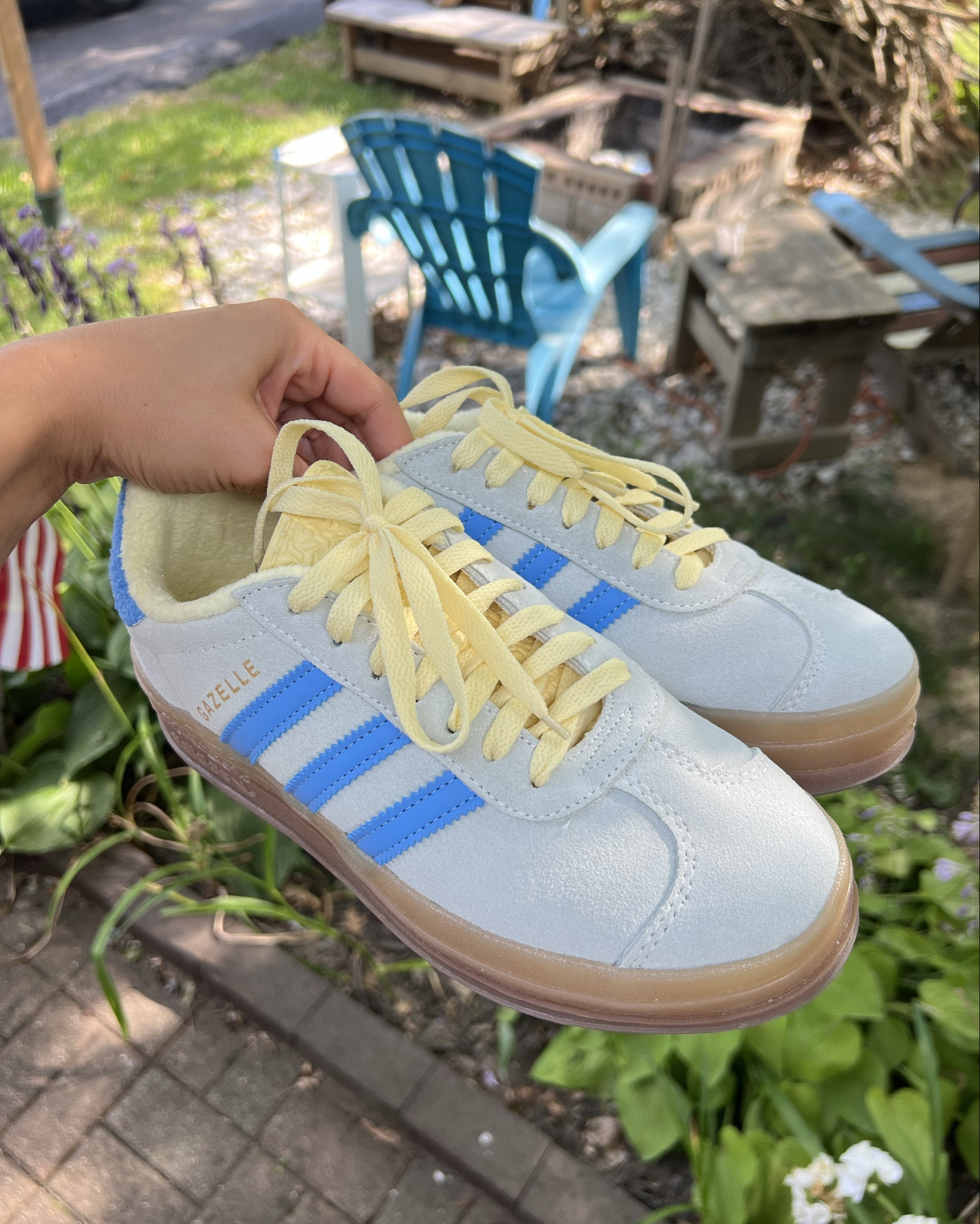“If I love it, I’ll just grab it in another color” 🩵

#adidas #platformadidas #blueandyellowadidas #sneakers #springsneakers #summersneakers #springshoe #summershoe #colorfuladidas #perfectspringshoe #perfectsummershoe 

#LTKShoeCrush #LTKFindsUnder50 #LTKSummerSales