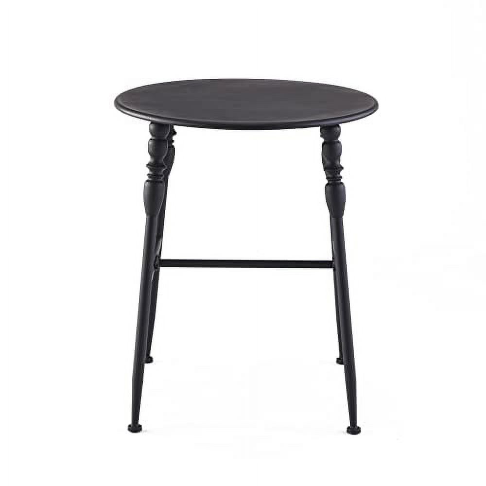 Metal Vintage Table - Farmhouse Spindle Leg Dining Windsor Table - Black | Walmart (US)