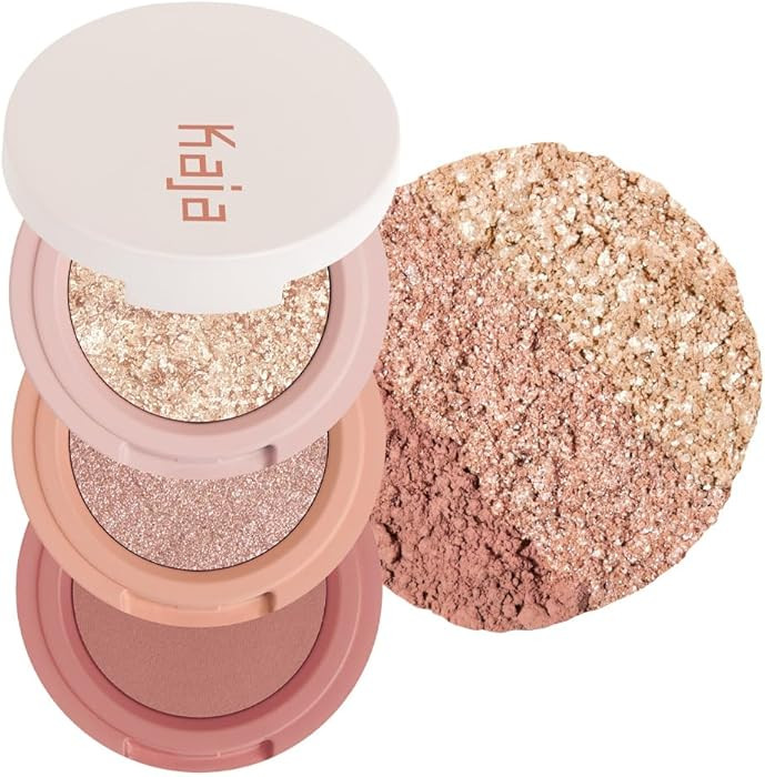 Kaja Beauty Bento Collection - Bouncy Eyeshadow Trio | 16 Peach Madeline | Nude Peach Tone | Vega... | Amazon (US)