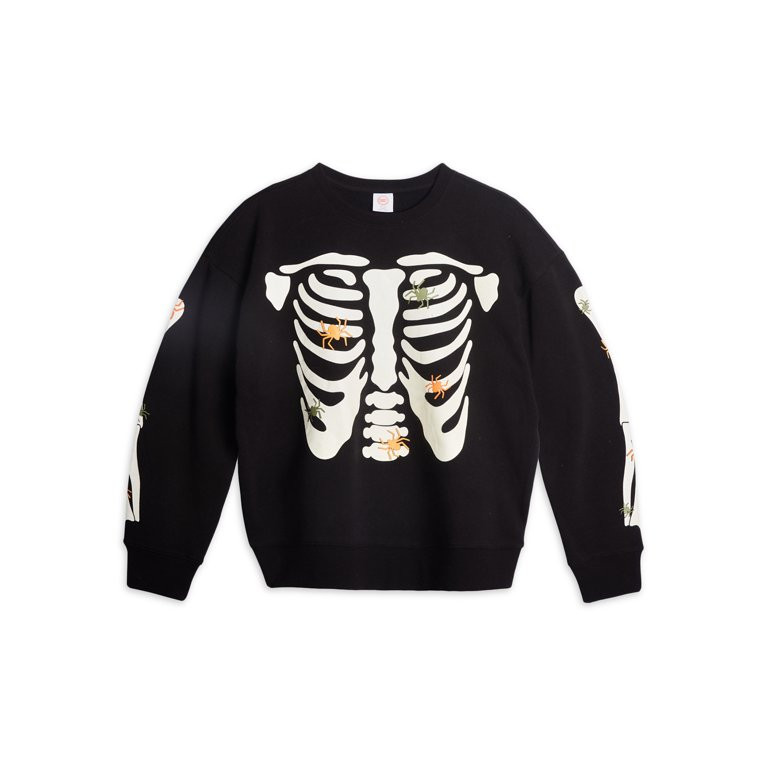 Wonder Nation Boys Halloween Crewneck Sweatshirt, Sizes 4-16 & Husky - Walmart.com | Walmart (US)