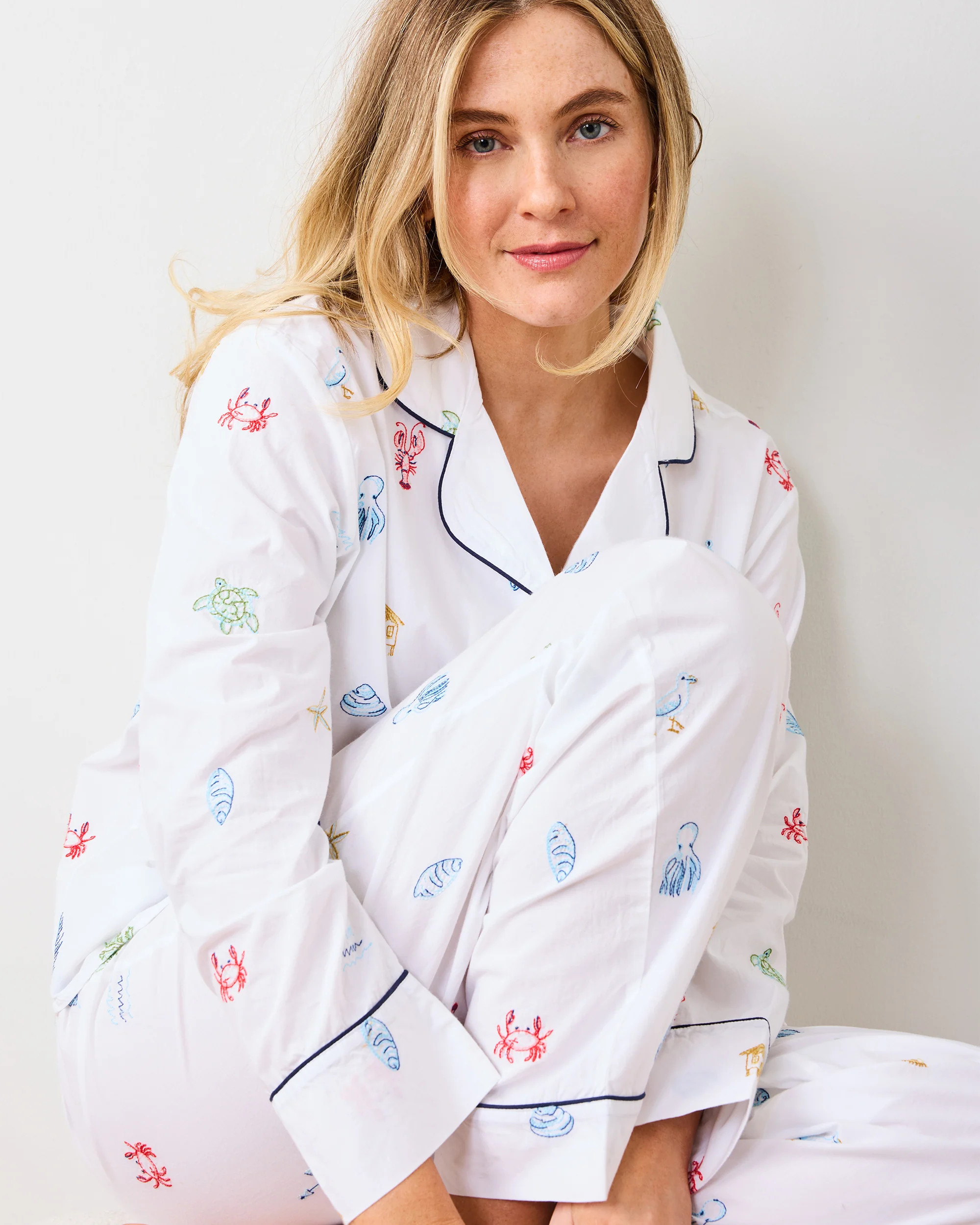 Summer Essentials - Long PJ Set - Cloud | Printfresh