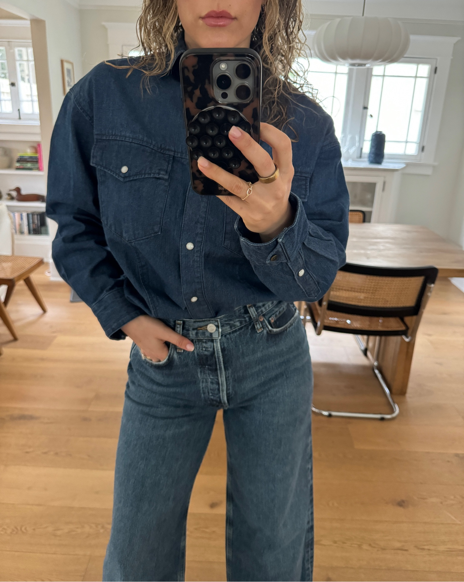 Canadian tux. All denim. #denim #alldenim #agolde #denimshirt

#LTKworkwear #LTKstyletip