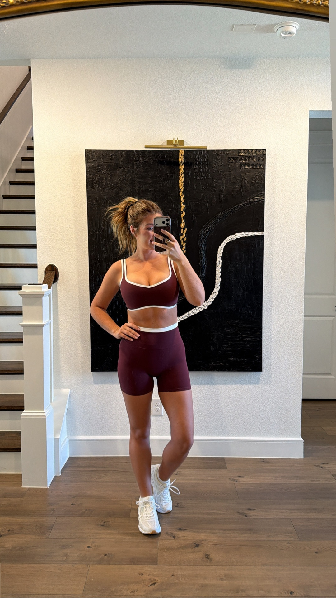 It’s freezing outside here in NTX so I’m doing my workout inside & this is the outfit. Medium in both pieces. Sports bra is not supportive and probably best for smaller chests 

#LTKootd #LTKfitnessgoals #LTKActive