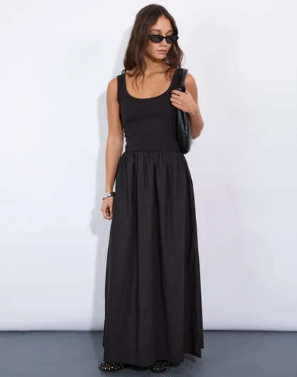 Ribbed Bodice Maxi Dress | Glassons (NZ)