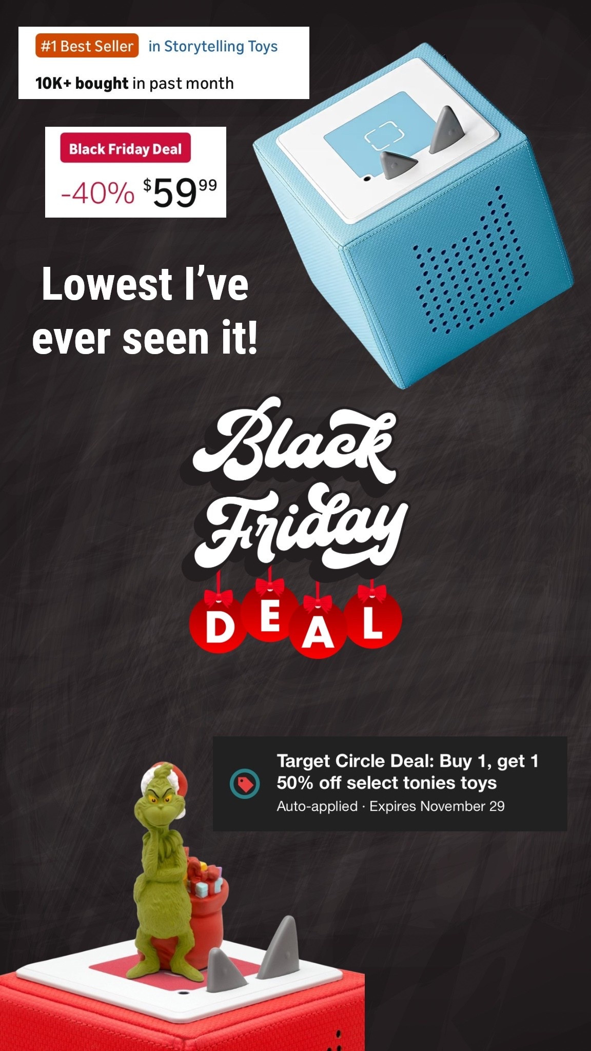 Toniesbox 1 on sale now!! Plus all the figurines are BOGO 50% off! The perfect Christmas gift! 

#LTKstorytime #LTKGiftGuide #LTKSaleAlert