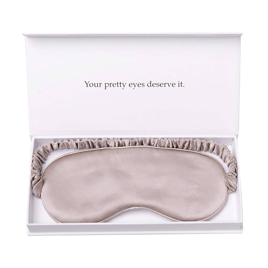 Silk Sleep Mask Light Blocking Luxury 100% Mulberry 19mm Silk Eye Mask Eye Cover Blindfold Ultra ... | Amazon (US)