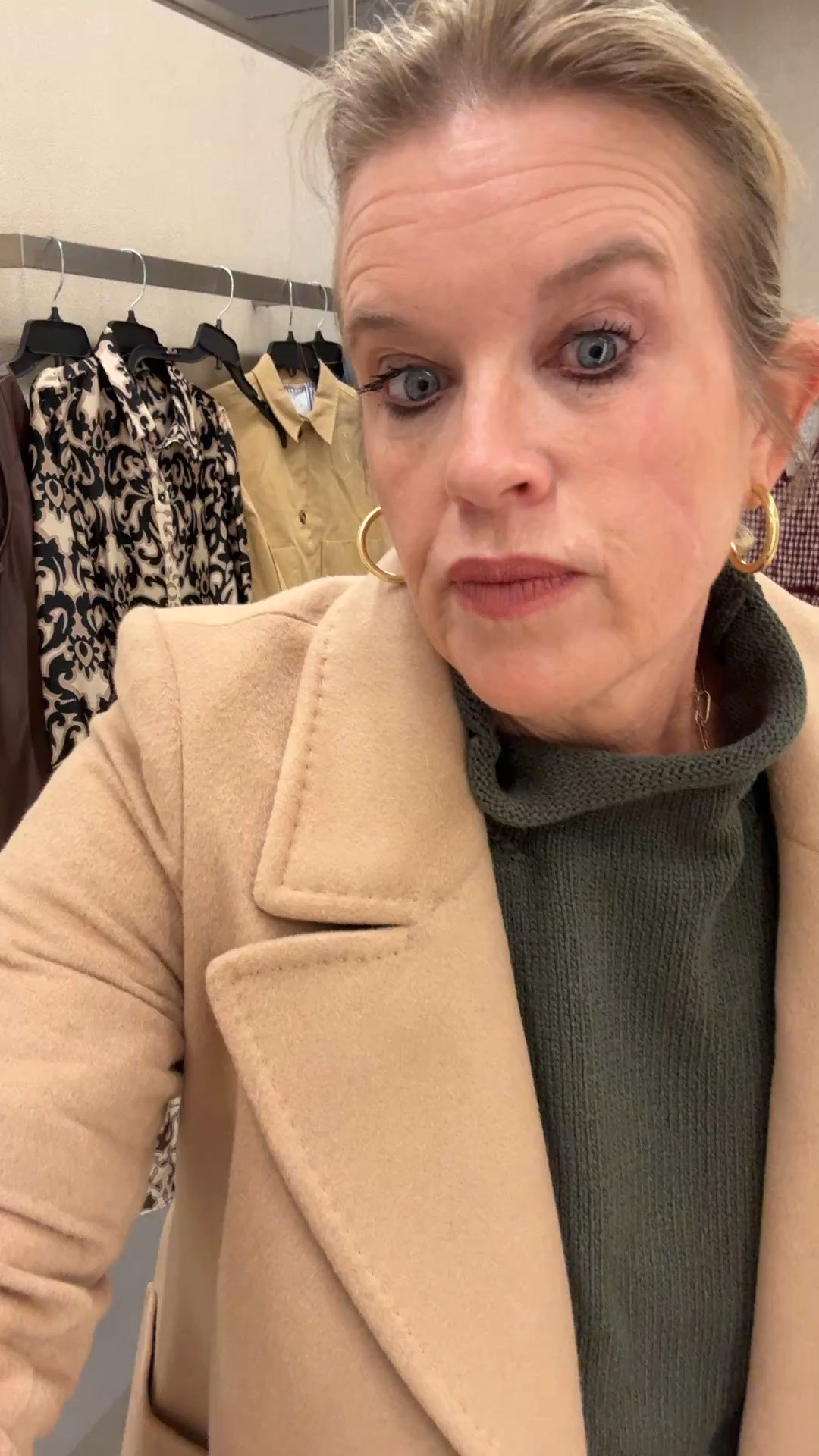 Nordstrom sale 💛

Ralph Lauren  belted wool wrap coat tts

Free people Torres roll neck mock neck roll sweater 
Runs larger 
Comes in 5  colors 
Wearing army green 

Mothers denim jeans (not on sale) hard stop honey

#LTKSaleAlert #LTKOver40 #LTKgrwm