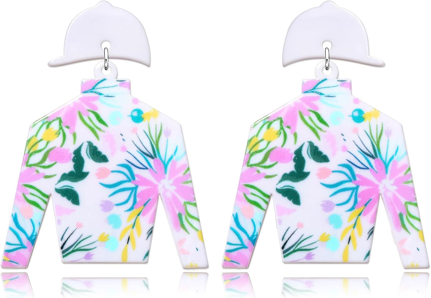 Derby Earrings Horseshoe Earrings for Women Derby Riding Suit Dangle Earrings Western Kentucky De... | Amazon (US)