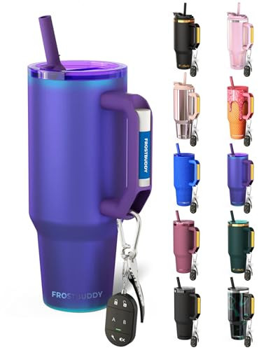 Frost Buddy Thicc Buddy - 40 oz Stainless Steel Vacuum Insulated Tumbler with Lid and Straw for Water - Travel Mug Cupholder Friendly - Gifts for Women Men Him Her (Nebula) | Amazon (US)