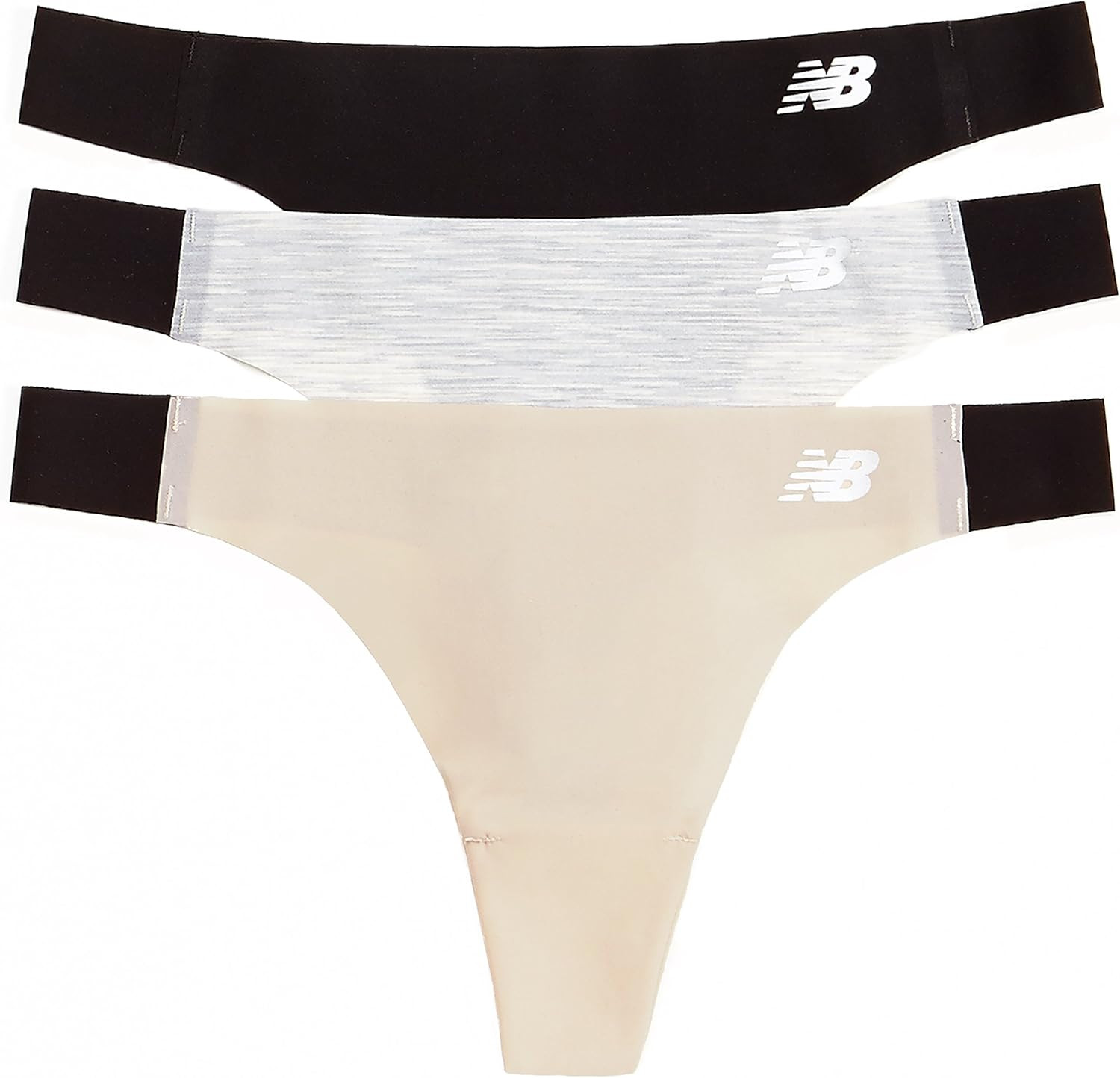 New Balance Womens Laser Thong Panty 3-Pack | Amazon (US)