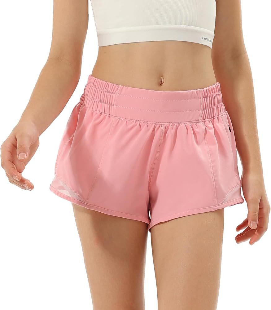 Aurefin Girls Athletic Shorts, Lightweight Running Shorts for Teen Girls Kids Sports Active Short... | Amazon (US)