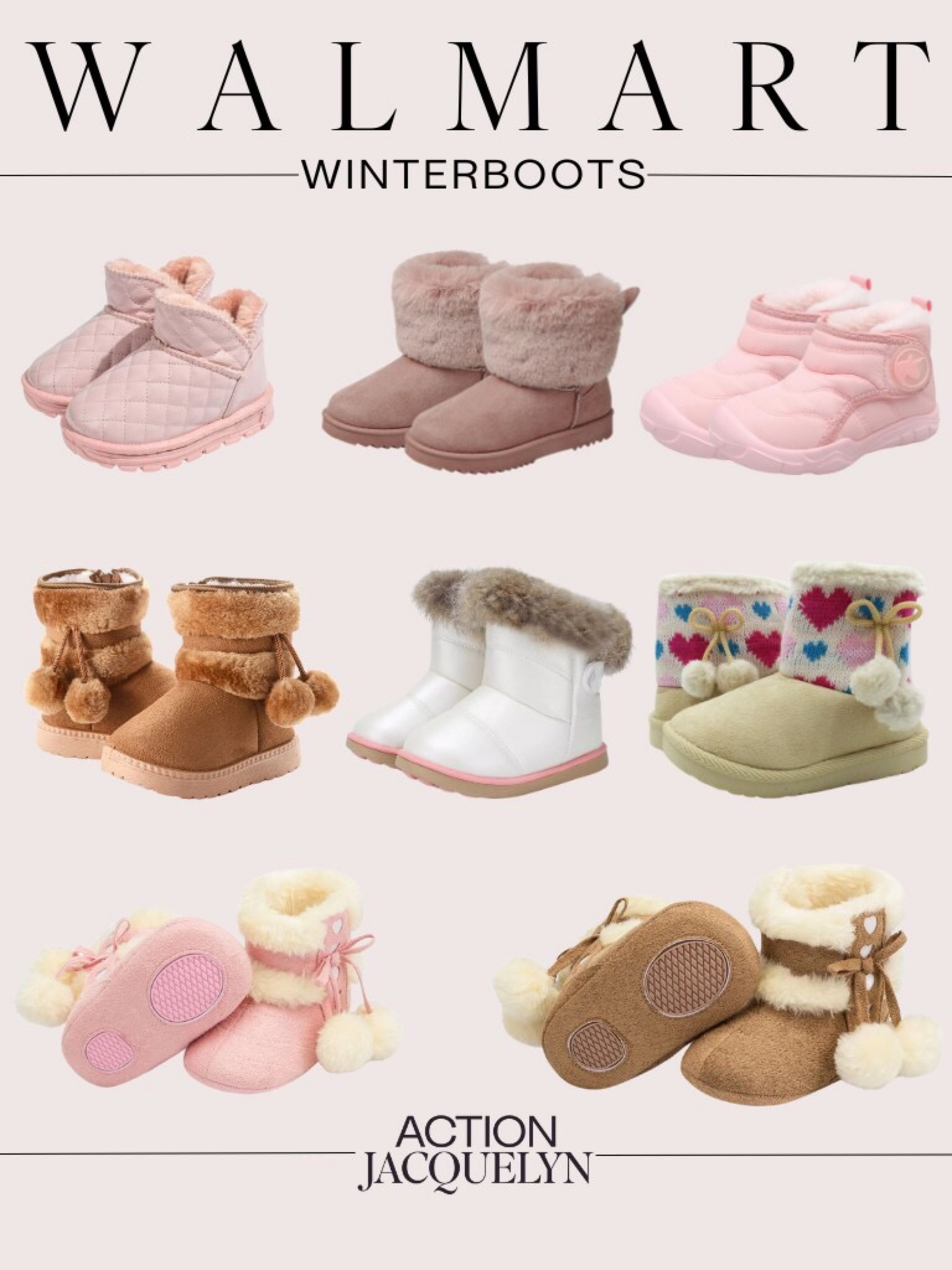 Step into winter with warmth and style! Explore a cozy collection of winter boots from Walmart that blend comfort and fashion seamlessly. Walk confidently through the season's chill. 

#WinterBoots #WalmartFashion #WarmAndStylish #WinterStyle #BootSeason #ColdWeatherChic #FootwearFaves #WinterWardrobe #FashionFinds #CozyFeet #StepIntoWinter #WalmartDeals #SnowReady #StylishComfort

#LTKstyletip #LTKkids