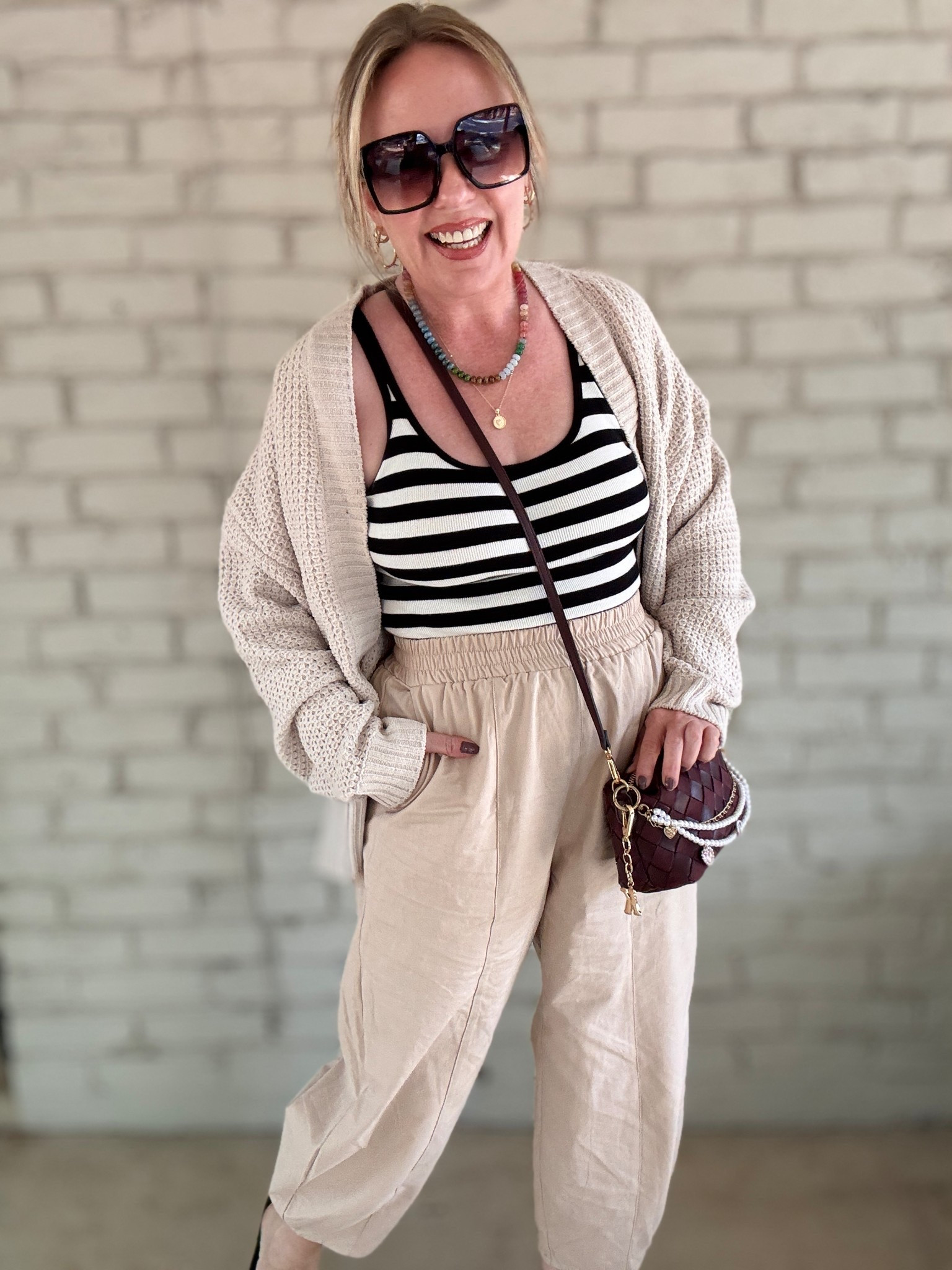 Medium everything :) 

#LTKSeasonal #LTKPetite #LTKOver40