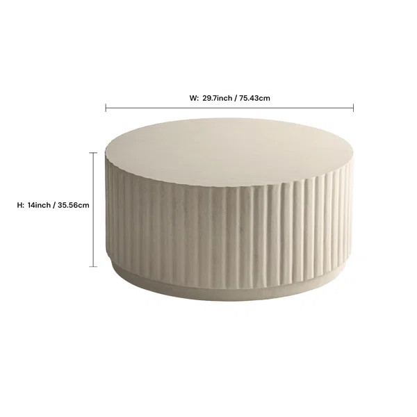Albert Round Fluted Coffee Table | Wayfair North America