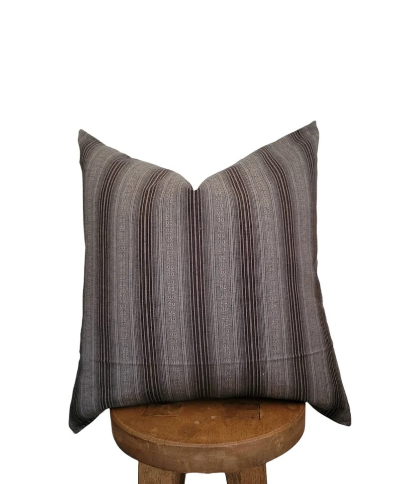 WESTON || Chiangmai cotton stripe pillow cover | Etsy (US)