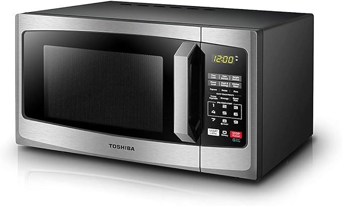 Toshiba EM925A5A-SS Microwave Oven with Sound On/Off ECO Mode and LED Lighting, 0.9 Cu. ft/900W, ... | Amazon (US)