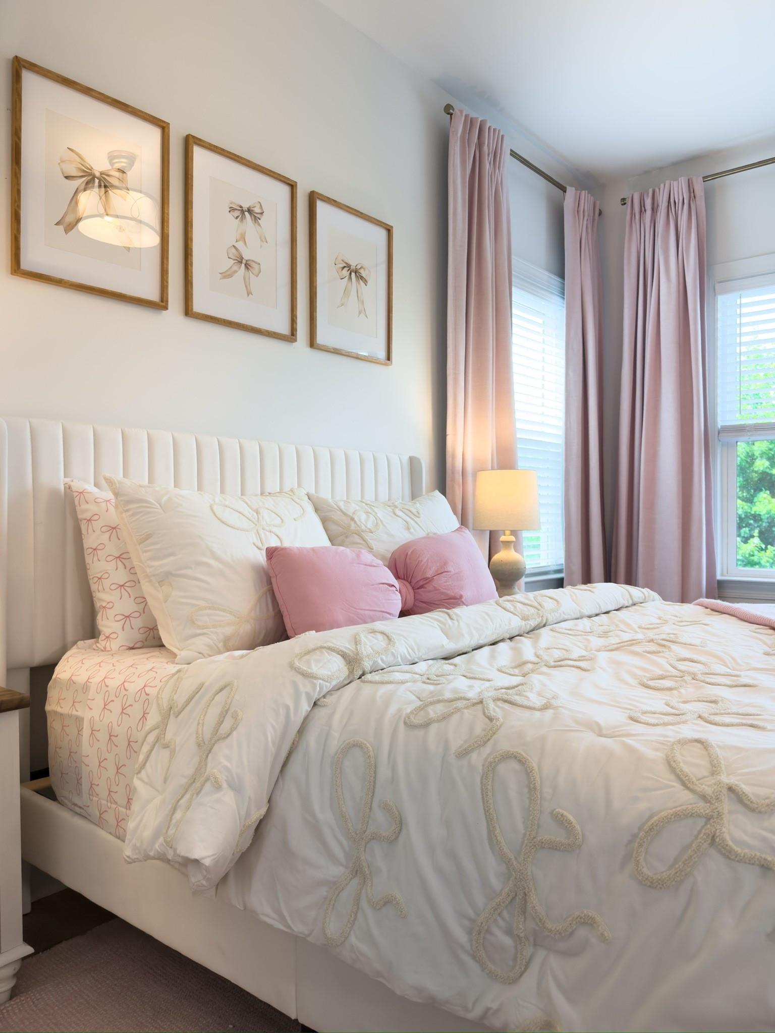 She had a vision. We delivered. 🎀
Our littlest client requested pink. And bows. And more pink. So that's exactly what she got!

But before the girly details came the layout. Moving the bed and rethinking the furniture placement completely opened up the space, which is proof that you don't always need all new pieces. Sometimes the right arrangement changes everything. Then we layered in the bows, the pink, and all the details that made it feel like her.

Welcome to her pink world 🌸🤍
#girlsroom #kidsroomdesign #interiordesign #roommakeover #pinkdecor

#LTKmomlife #LTKKids #LTKHome