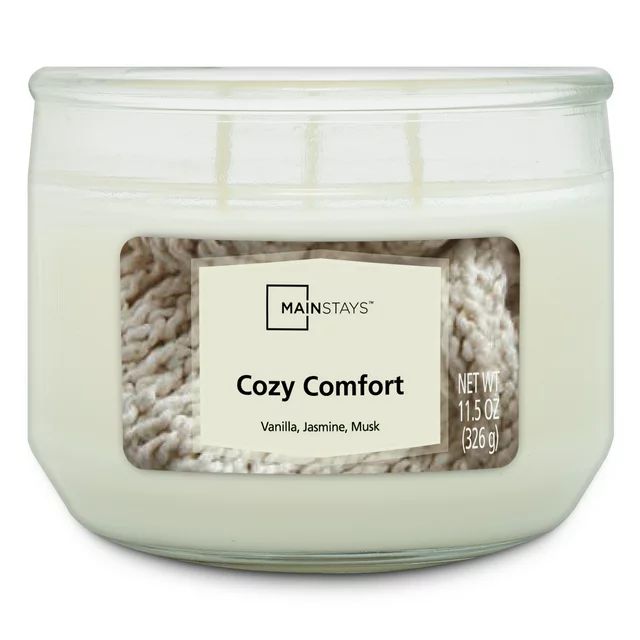 Mainstays Cozy Comfort Scented 3 Wick Candle, 11.5 oz. - Walmart.com | Walmart (US)