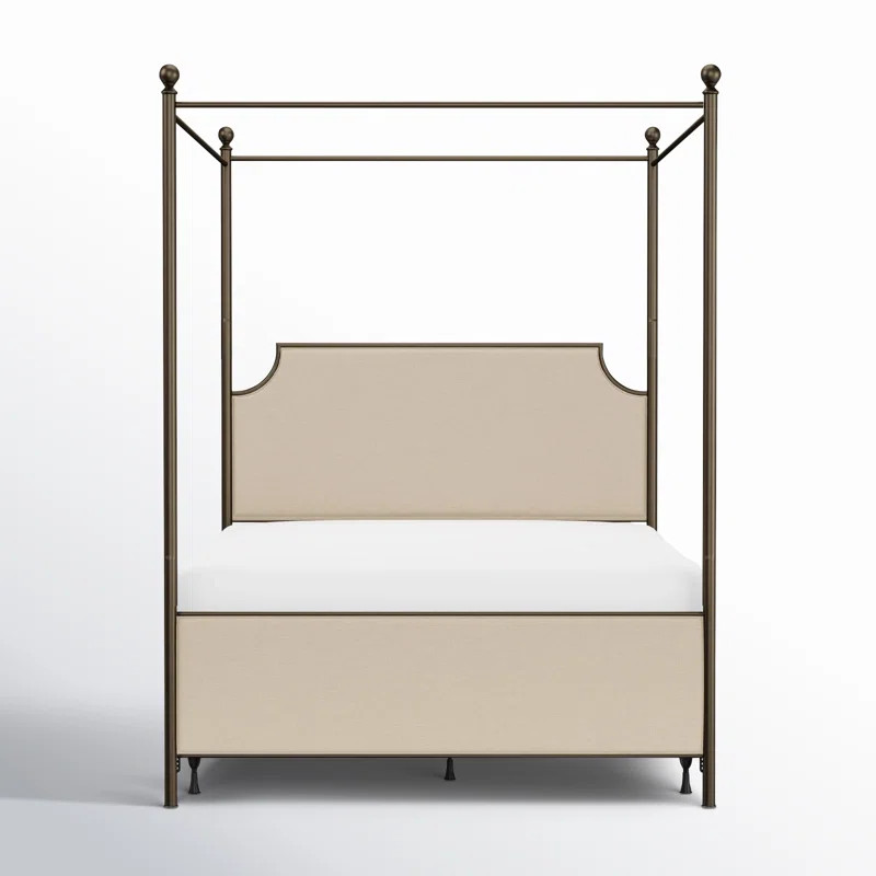 Aasif Upholstered Metal Canopy Bed | Wayfair North America
