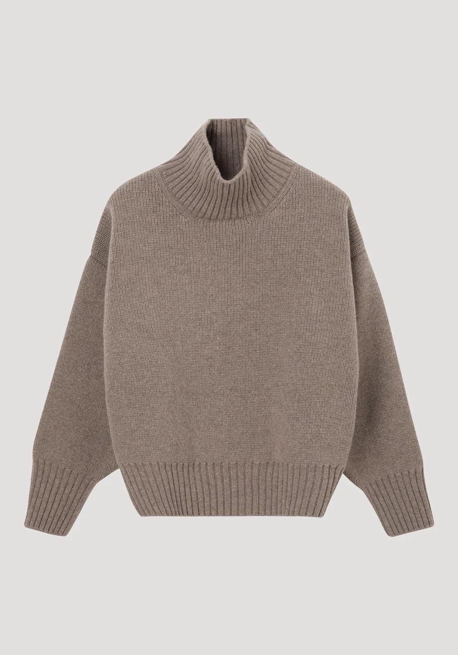 sculptural compact turtleneck | clay melange | Rohe