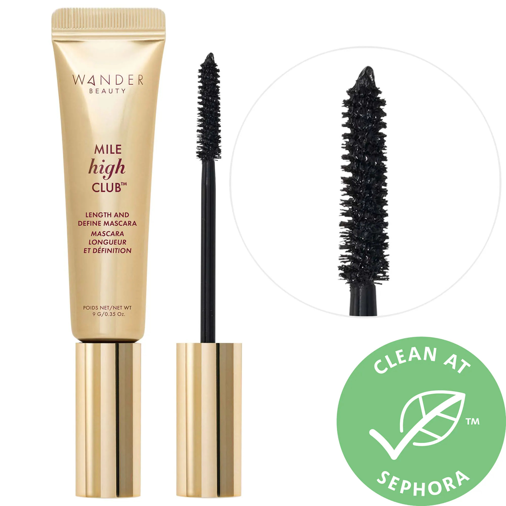 Wander Beauty Mile High Club™ Length and Define Mascara Jet Black.35 oz / 9 g | Sephora (US)