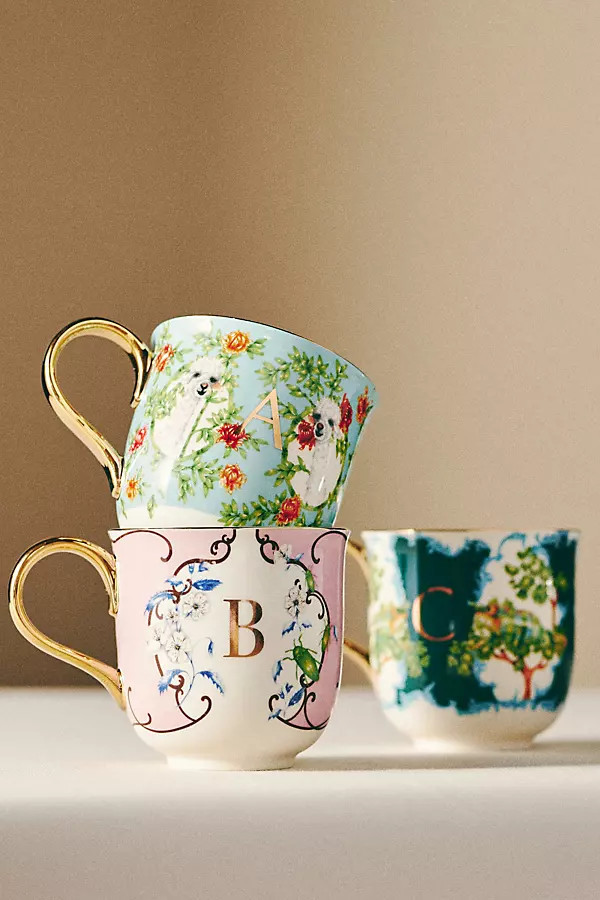 Nature Table Monogram Mug | Anthropologie (US)